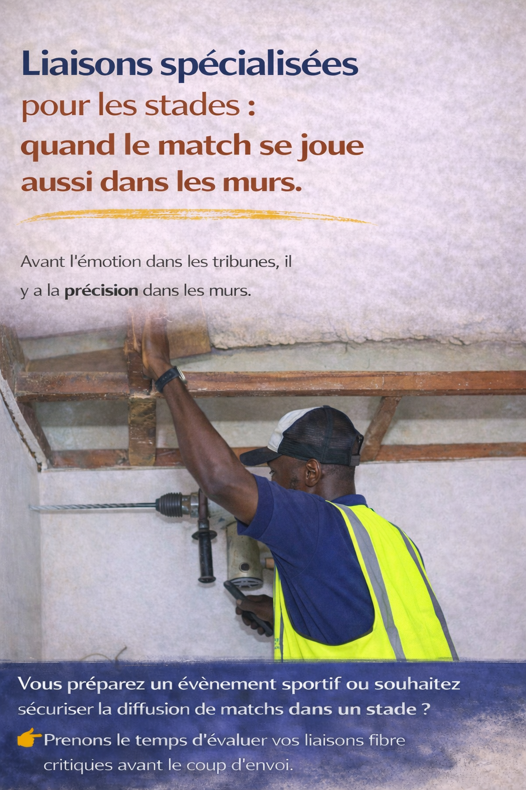 Liaisons spécialisées pour les stades : quand le match se joue aussi dans les murs
